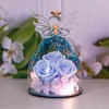 Tres azul claro con luz 10*15cm