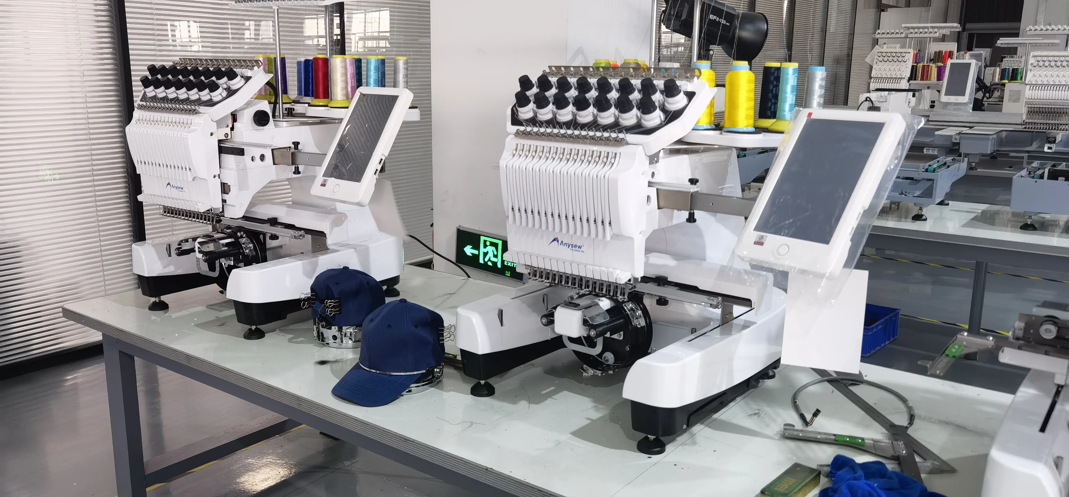 AS-BF1500 Commercial Single head 15 needles Embroidery Machine factory