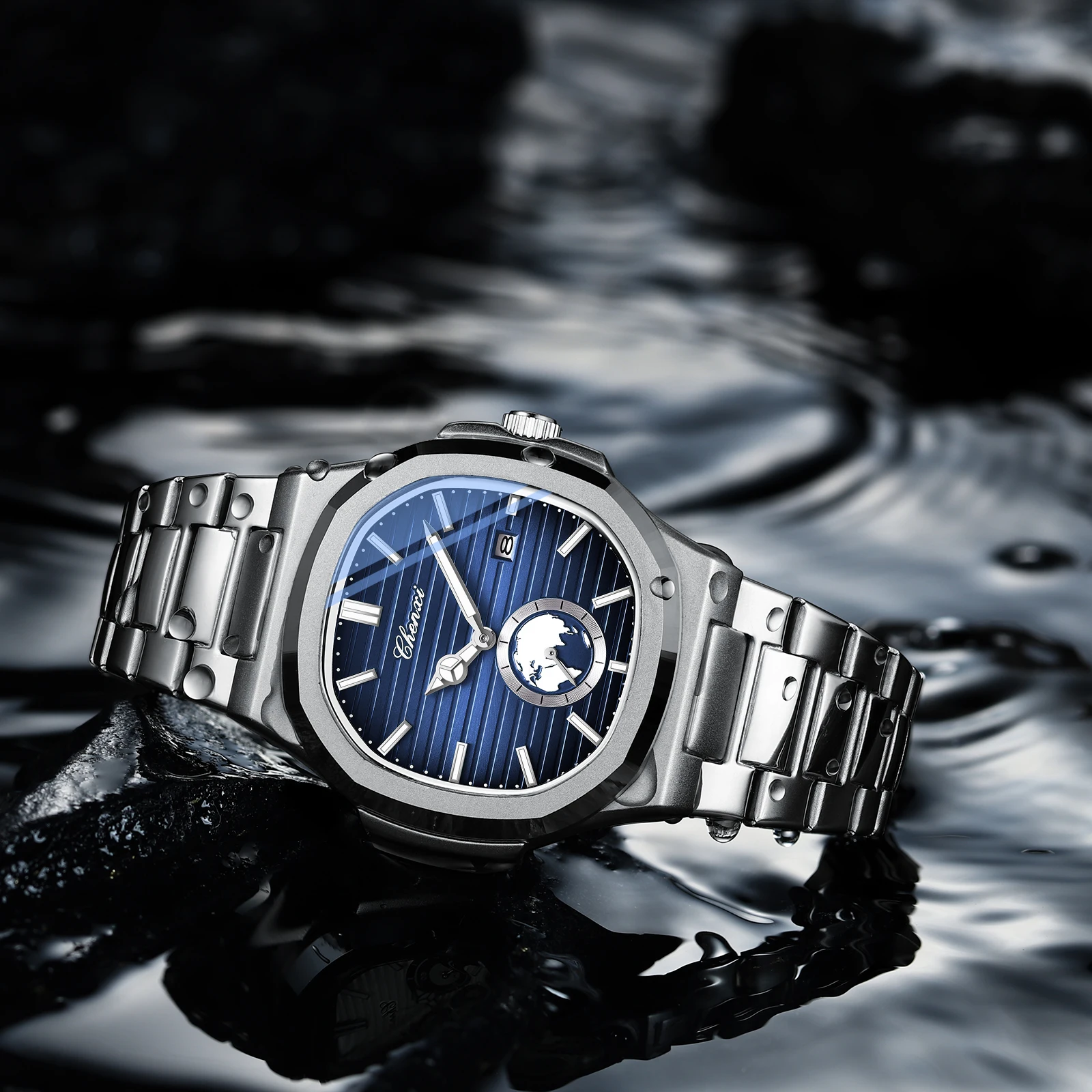 CHENXI 612 Mens Watch - Stylish Quartz with Steel Band