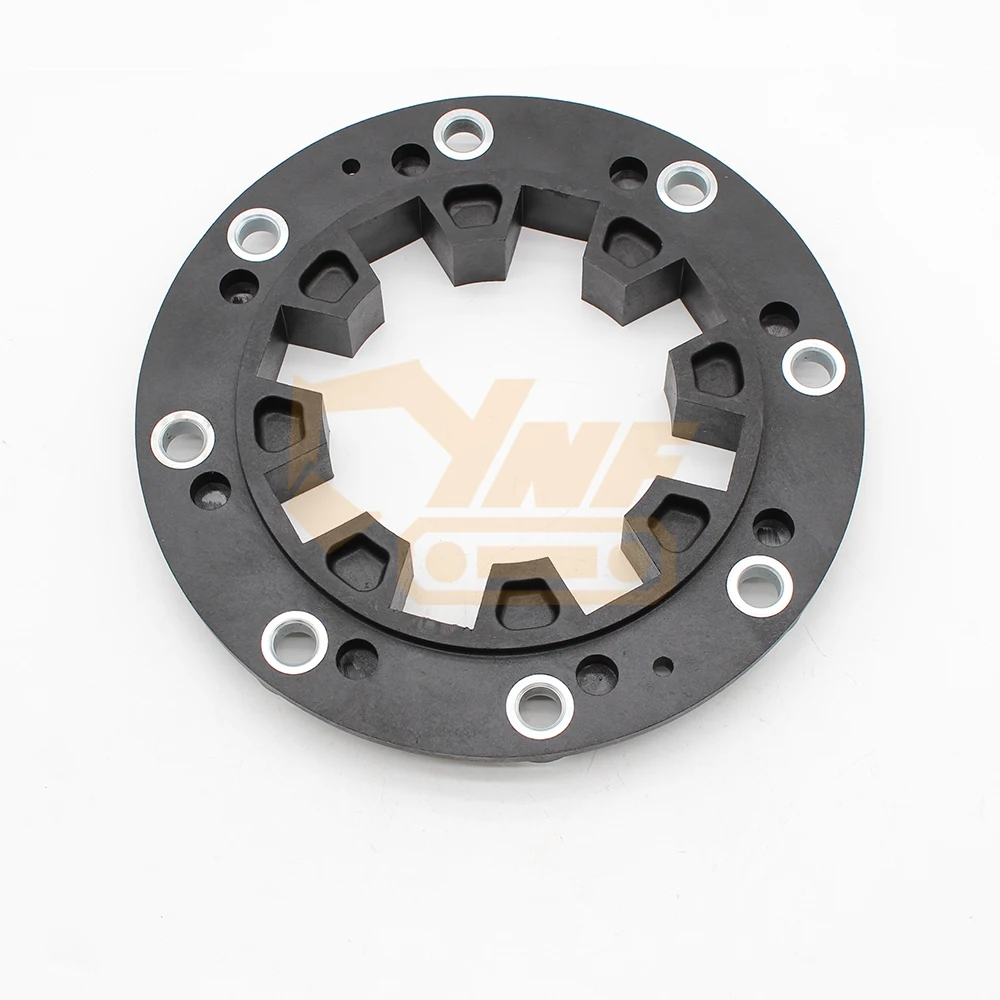 Js290 Excavator Pile Parts 332/P2047 Flywheel Nylon Flange Crankshaft Shaft Coupling Disc Structure OEM Customizable for JCB