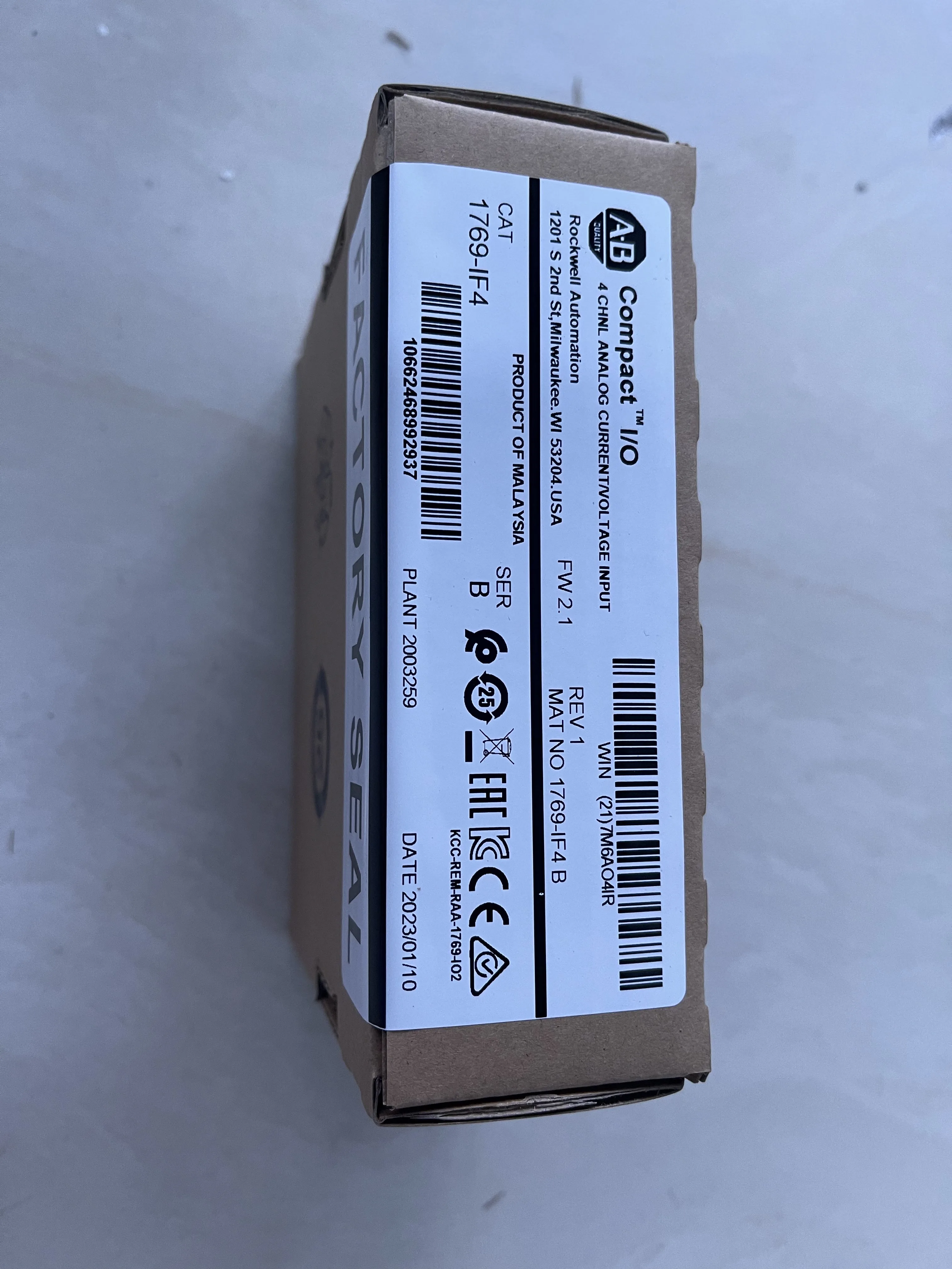 Allen-Bradley Analog Input Module 1769-IF4