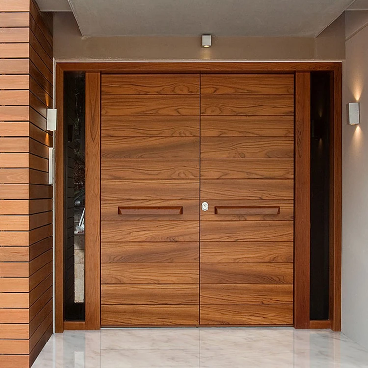 Hs Bs0038 Exterior Two Leaves Wood Contemporary Front Doors Double Solid Wooden Door Designs For Sale Buy Double Door Designs Double Solid Wooden Door Exterior Doors For Sale Product On Alibaba Com