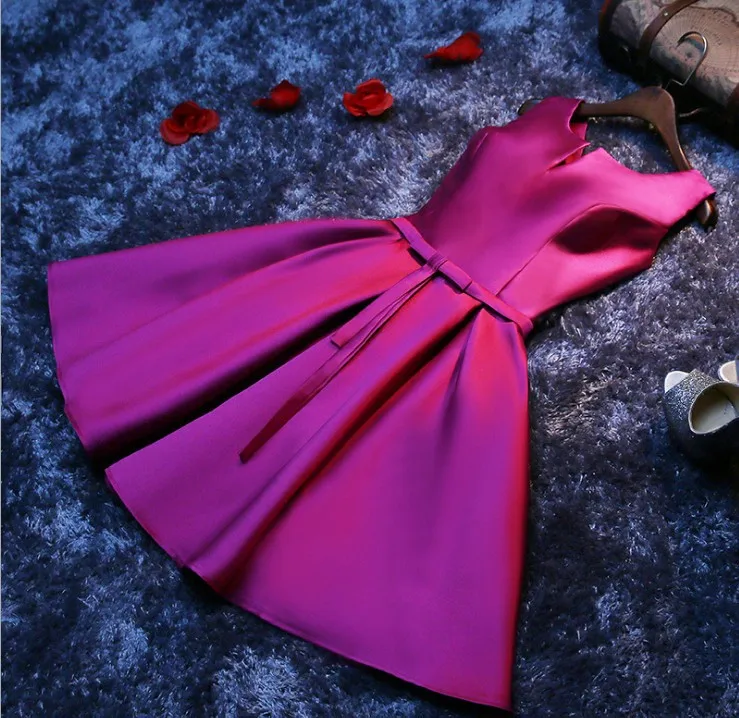 S851F   2025 New Korean Style Party   Bridesmaid Women Evening Dress Short