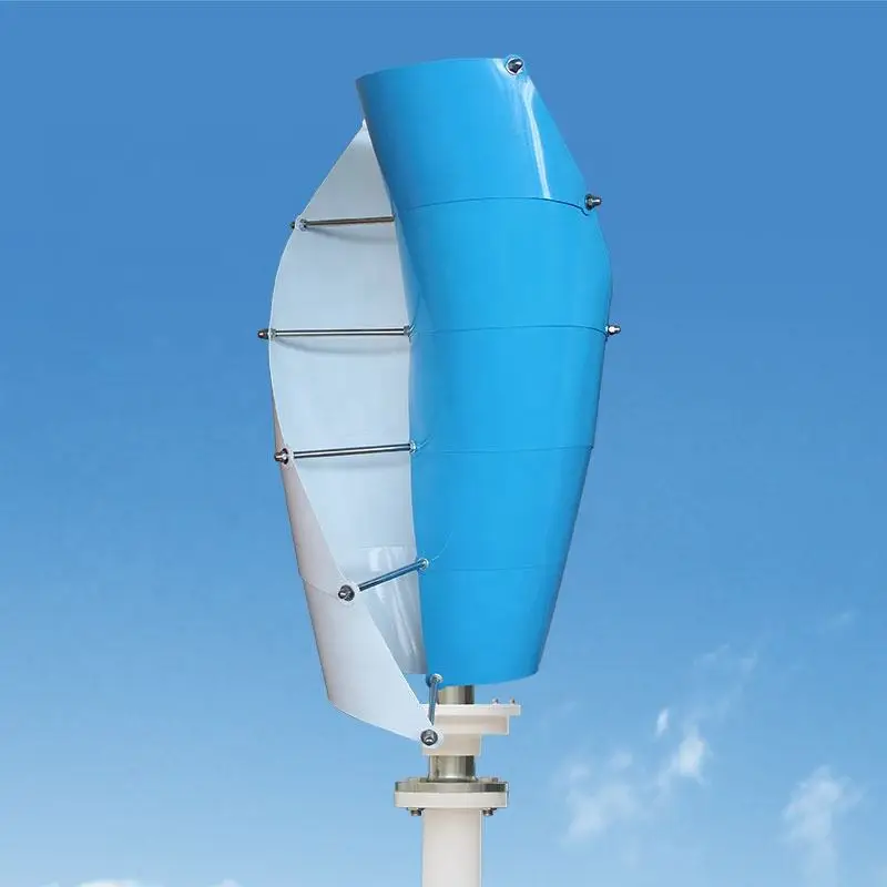 400w 500w Vertical Wind Turbine 3 Phase 12v 24v Spiral Wind Generator ...