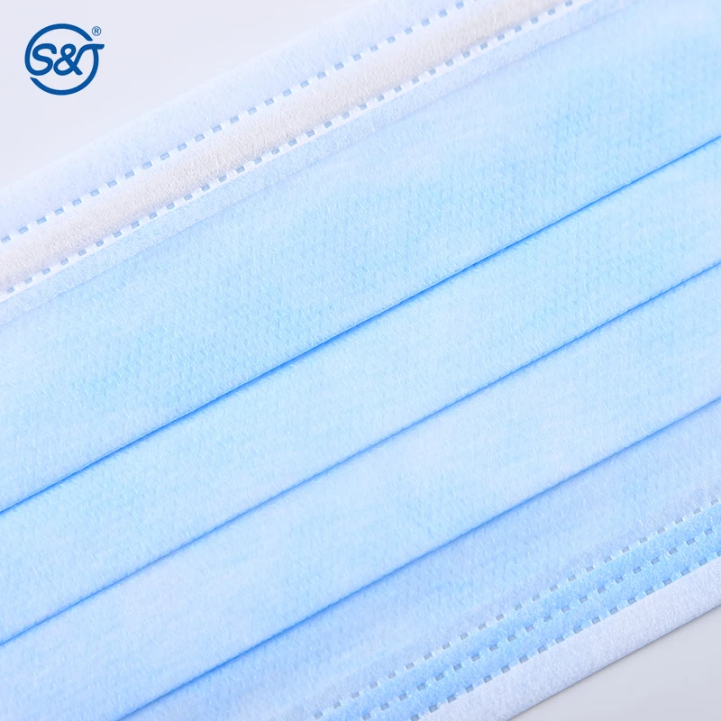 S&J Wholesale Protective 3 Ply IIR CE Certified Surgical Disposable Medical Face Mask F2100 ASTM Level 2