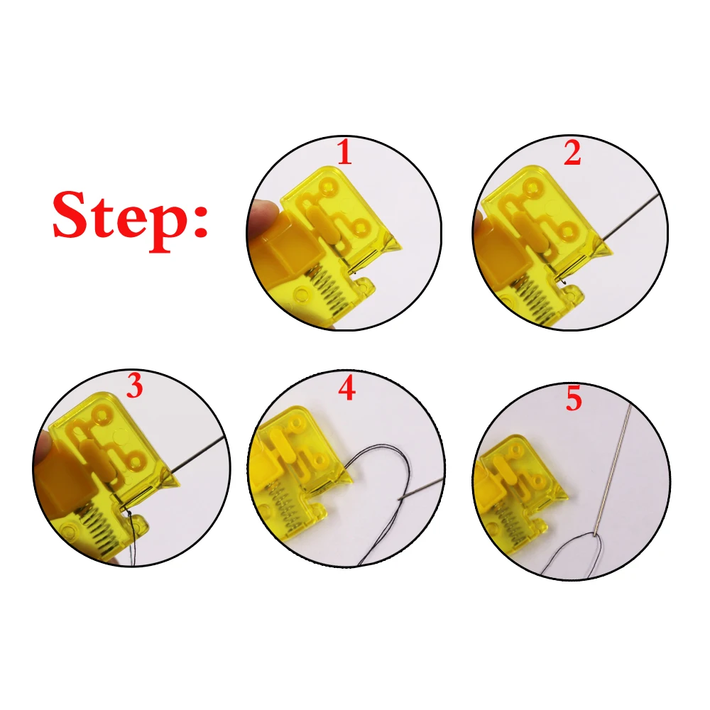 Needle Sewing Tool Accessories 7*3.5cm Automatic Threader Manual Sewing Needle Threader Embroidery & Hand Sewing Box