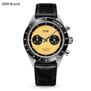 ODM Custom 40mm Seagull ST1901 Movement Luxury Automatic Mechanical Watch Sapphire Crystal Multi-Function Chronograph Watches