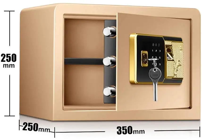 
Небольшой стальной Сейф zhenzhi, ящики для шкафов для дома, офиса, гостиницы, блокировка по отпечатку пальца, Сейф 