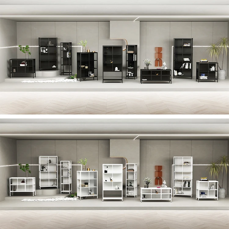 Free Standing Glass Display Cabinet Metal Corner Showcase Cabinet Figures Stand Display Showcase for Home Living Room Bedroom
