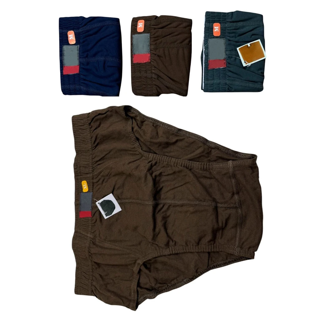 Soft Men Brown Colour Underwear Breathable Stretch Fabric Smooth Feel ...