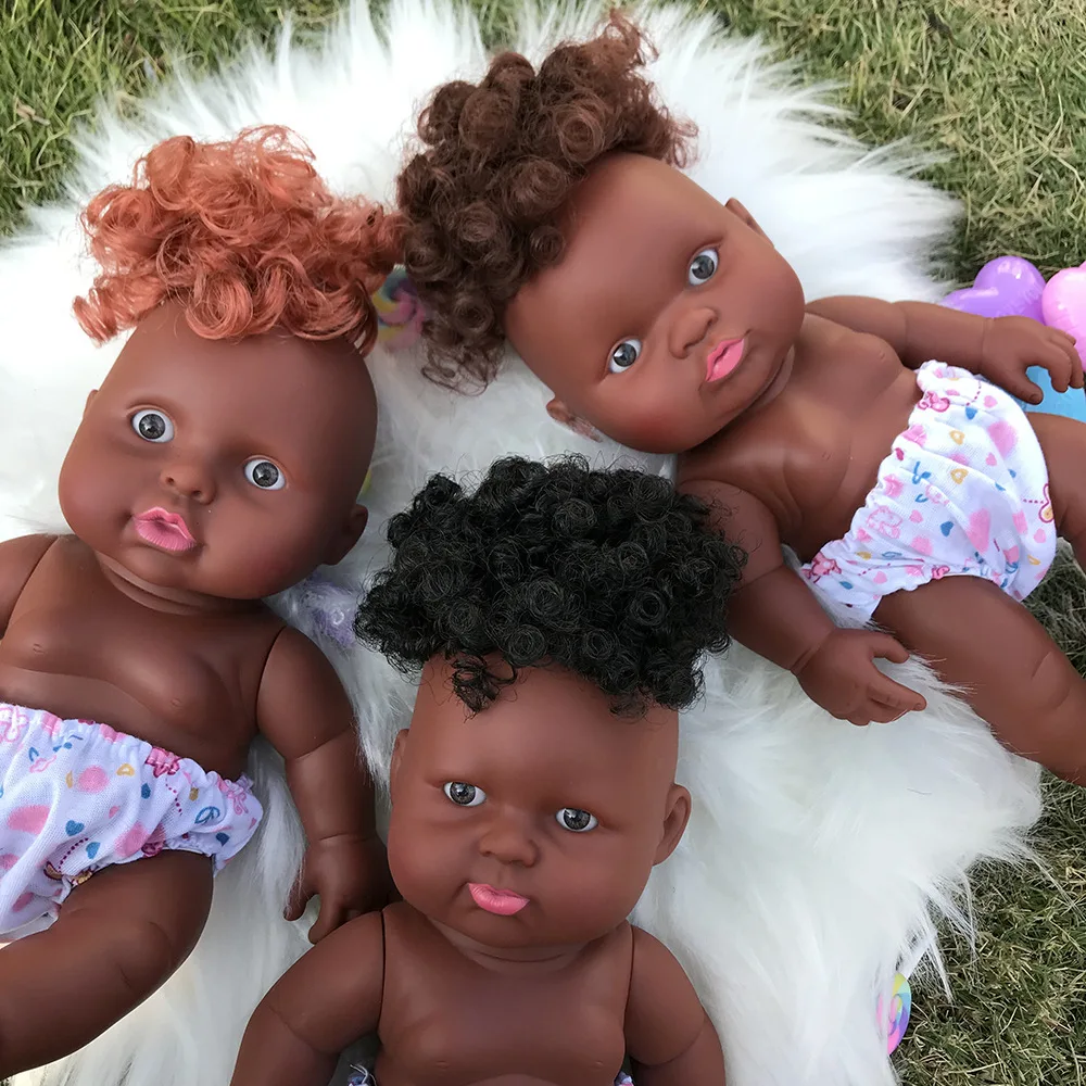 boy black doll black baby doll black 10inch