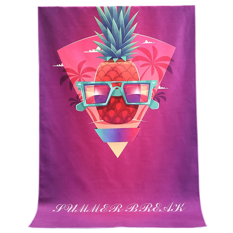 Custom logo print high quality microfiber beach towel popular best selling quock dry with sand free beach towel (напечатанный по заказу) высококачественное плажное полотенце из микроволокна, популярный самый продаваемый плажное полотенце из кукурузы, сухое с песком, без пес