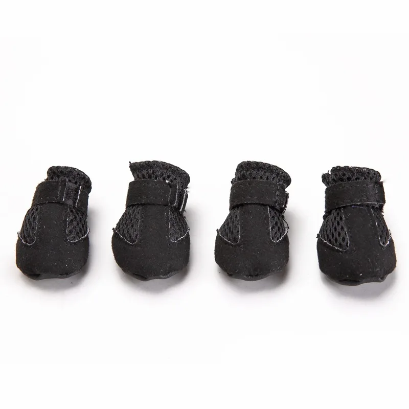 Wholesale Breathable Canvas Dog Boots-Non-Slip Soft Sole & Adjustable Strap for Small Breeds Indoor Use All Seasons