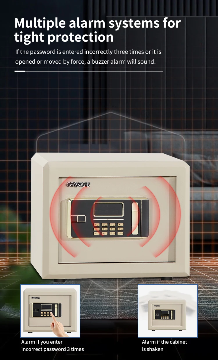 CEQSAFE High-end Small Home Digital Safe Lock for Cash for Home Money Safe Box details