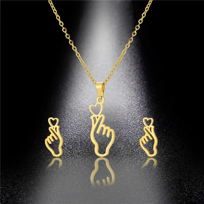 Luxury Stainless Steel Jewelry Set for Women