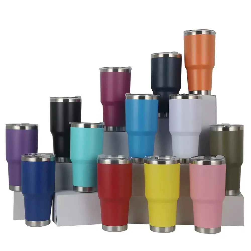 Best Selling 30oz Stainless Steel Double-Walled Vacuum Insulated Portable Travel Mug 6-12 Hours Thermal Insulation Eco-Friendly with Custom Logo