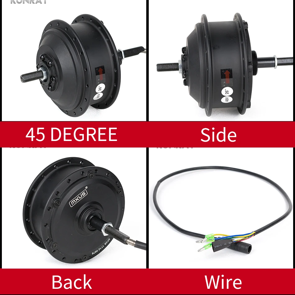 Moteur de moyeu de roue électrique 36-48 V 350 W sans balais pour Moteur de moyeu de roue électrique 36-48 V 350 W sans balais pour