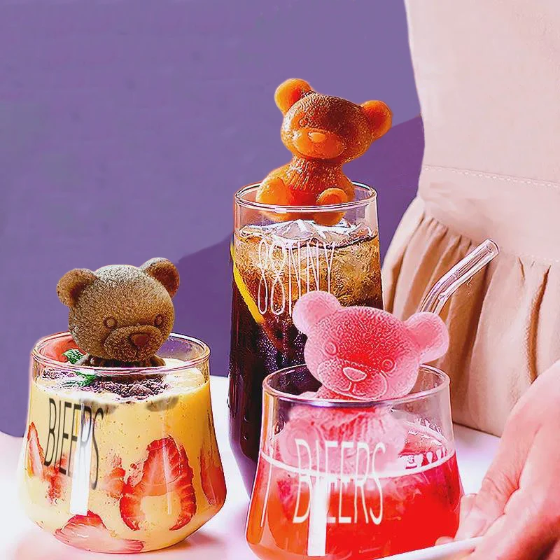 Silicone Teddy Bear Ice Cube Mold