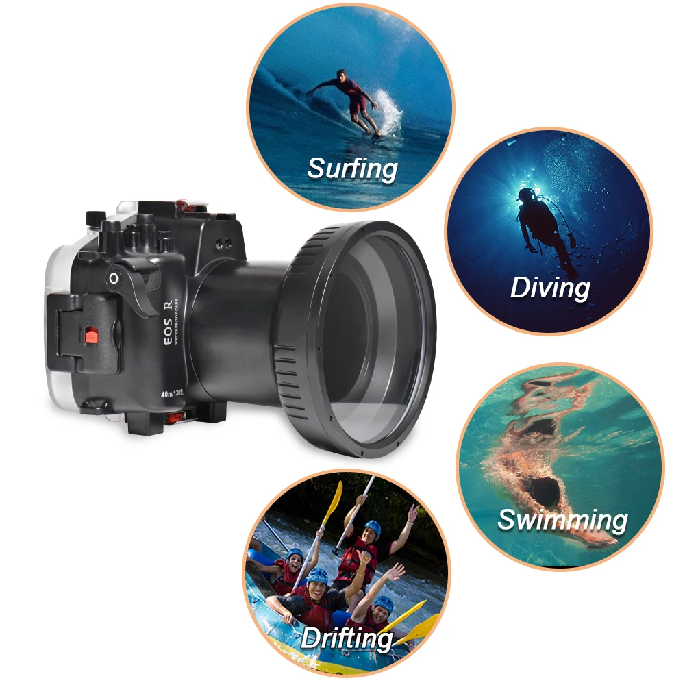 Seafrogs 40m/130ft Diving Camera Housing for Canon EOS R