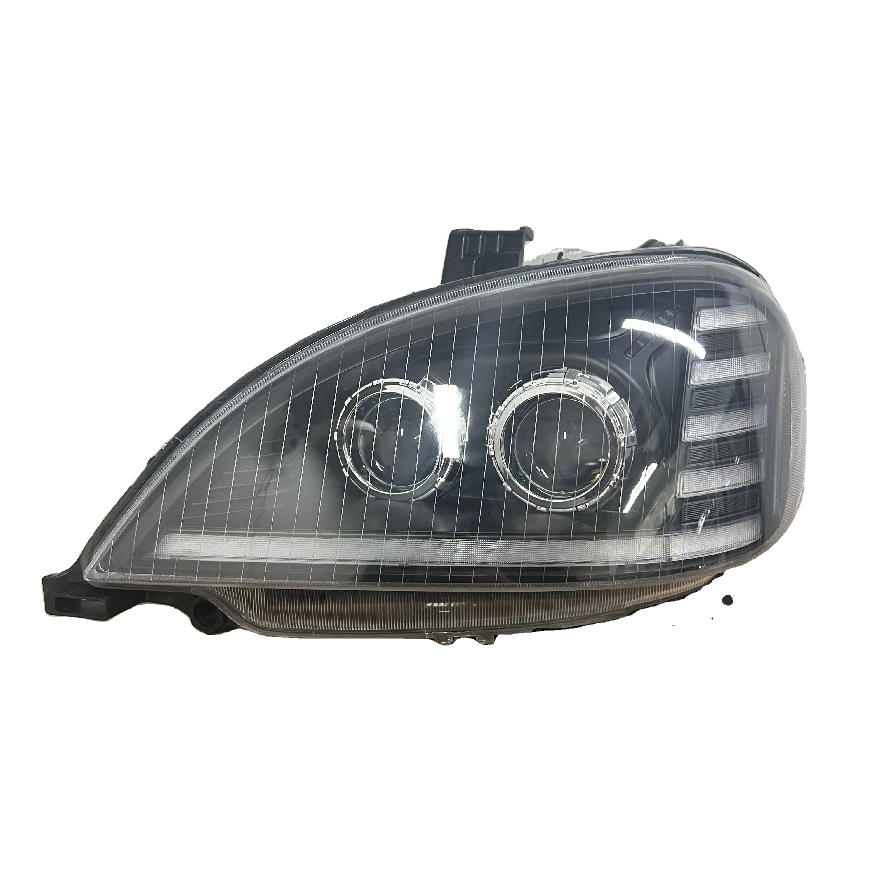 1*PCS Full LED Headlamp for Freight Liner columbia 1996-2017 Semi Truck Black Headlight Upgraded American Truck Lamp Front Light
