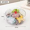 Transparent fruit plate [with lid - round shape]