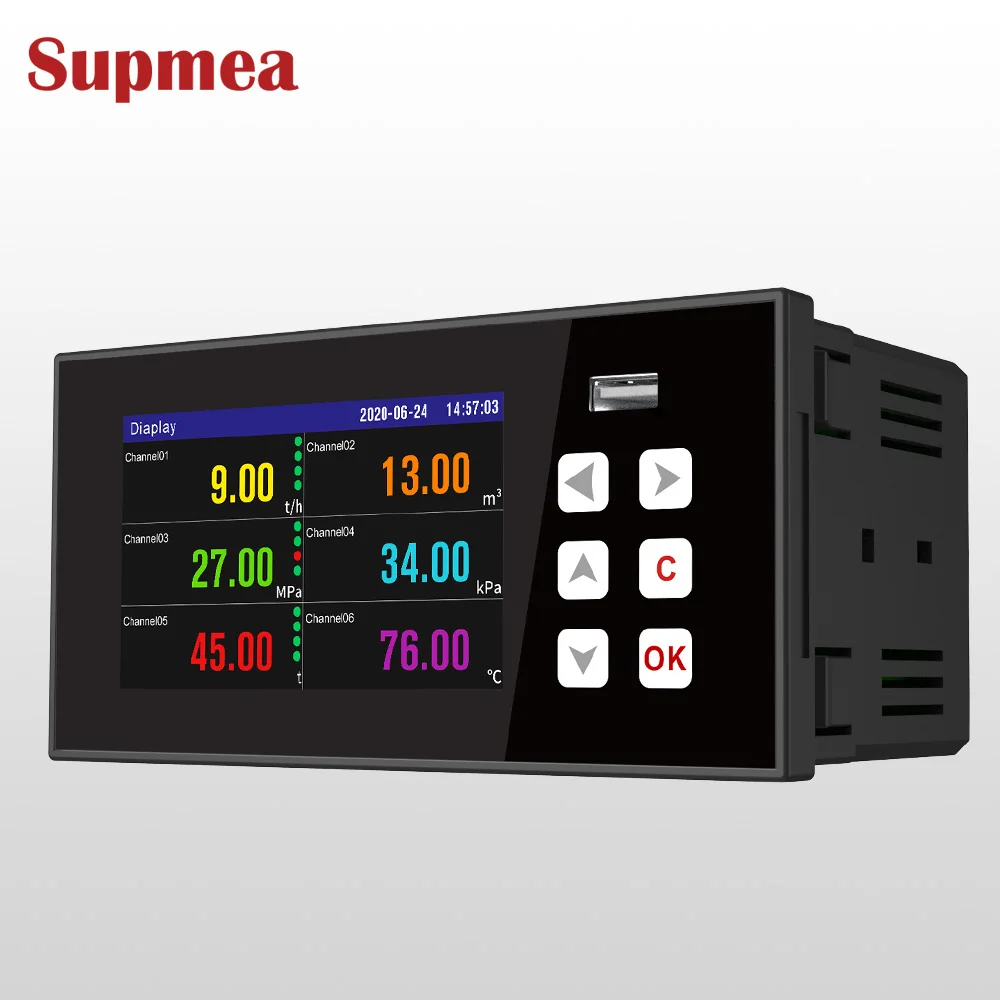 8 Input 32 Channels Temperature Data Logger Customizable Paperless Recorder by OEM