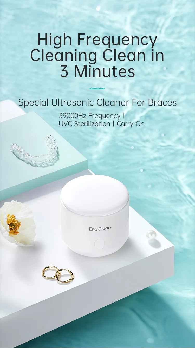 2023 Customizable New Product Ultrasonic Teeth Retainer Braces Cleaning