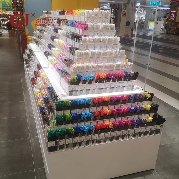 Acrylic Display Shelving Units for Pen and Stationery