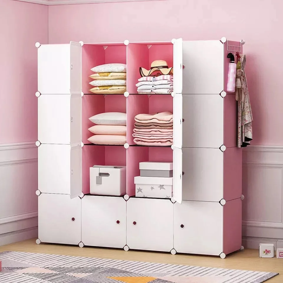 Portable Kids Wardrobe Bedroom Closet Children Storage Organizer