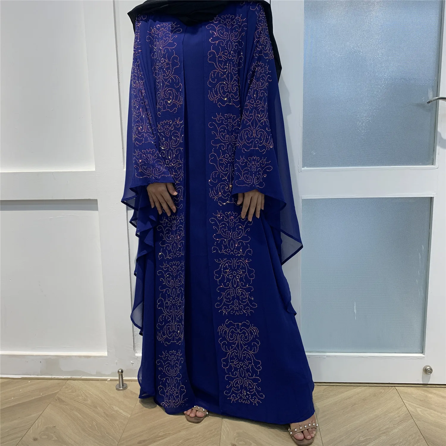 6369 Abaya Muslim African Dresses For Women Kaftan Nigerian Clothes Maxi Dress Kenya Robe Africaine Mujer Djellaba Femme Alibaba