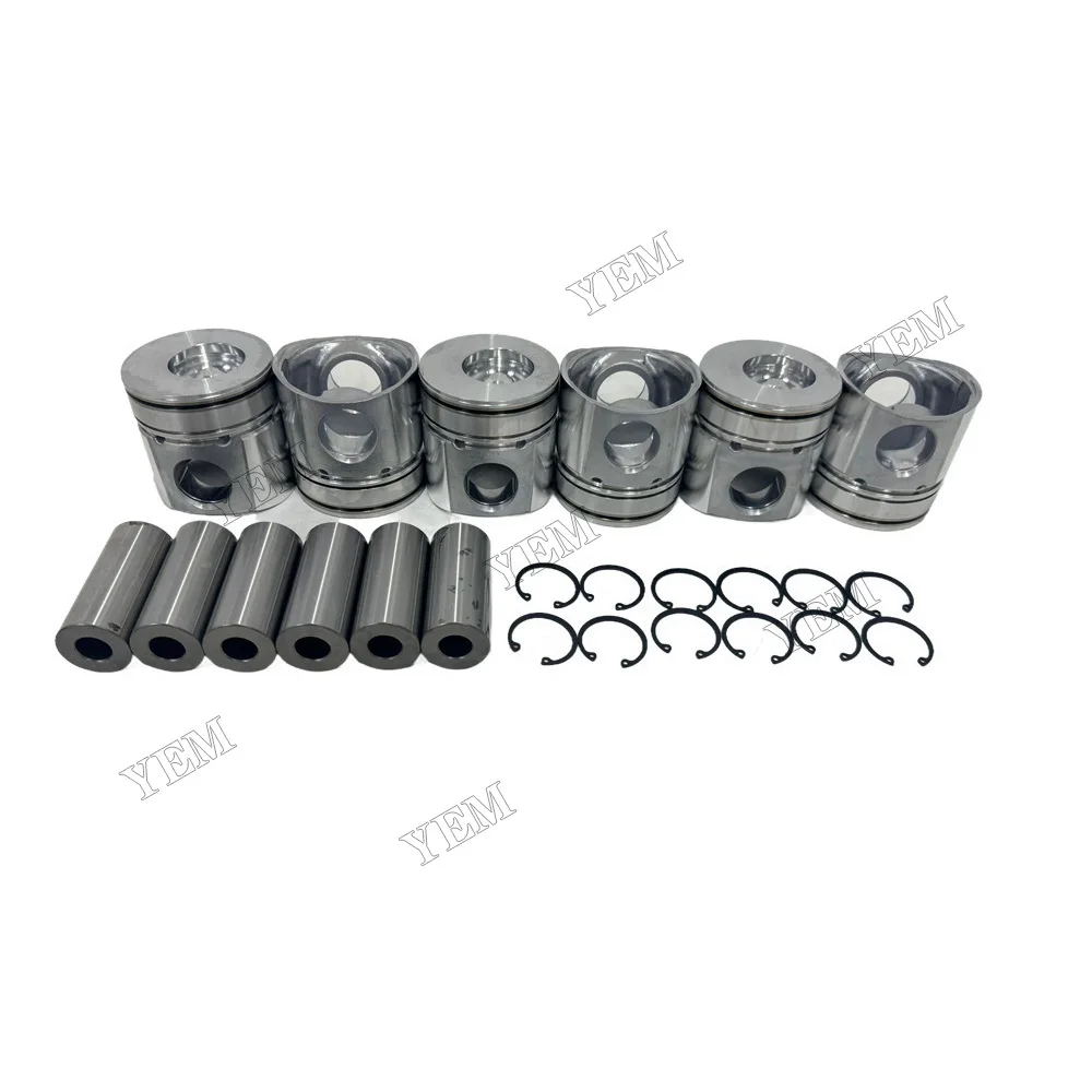 6D102 Piston Kits Fits for Komatsu Engine Parts With Warranty 3