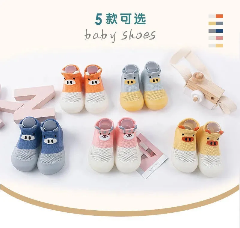 Spring New First Baby Walking Shoes Soft Soled Breathable Cute Child ...