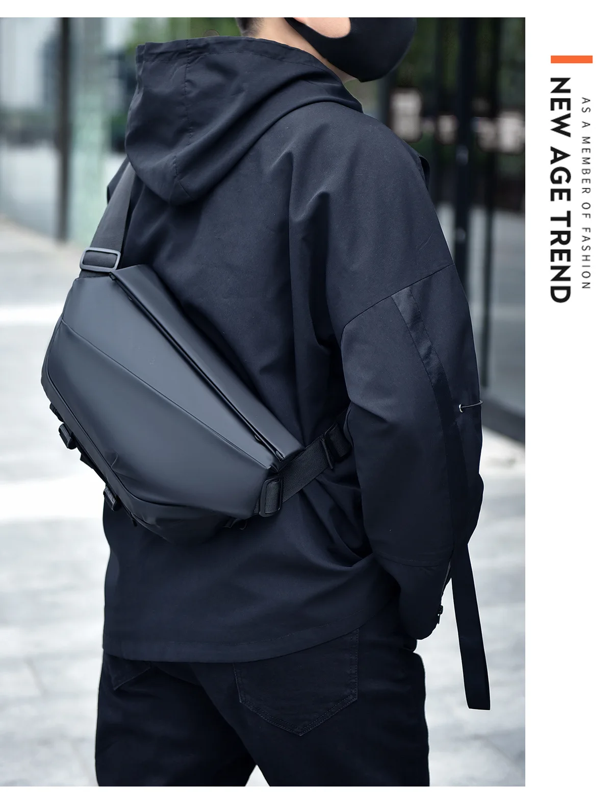 best sales Anti lost Messenger Outdoor Chest Crossbody Bag Waterproof Sling Bag men