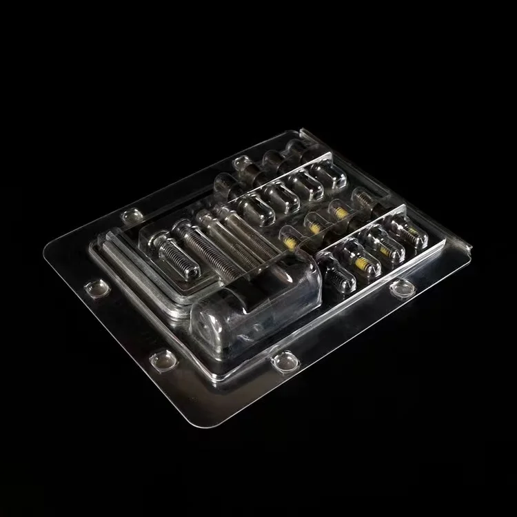 PVC Nail and Screw Clamshell Double Blister Packaging