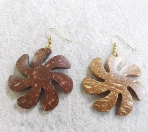 Fashionable Large Size Island Custom African Jewelry Boho Bohemian Hawaiian Wood Bali Coconut Earring