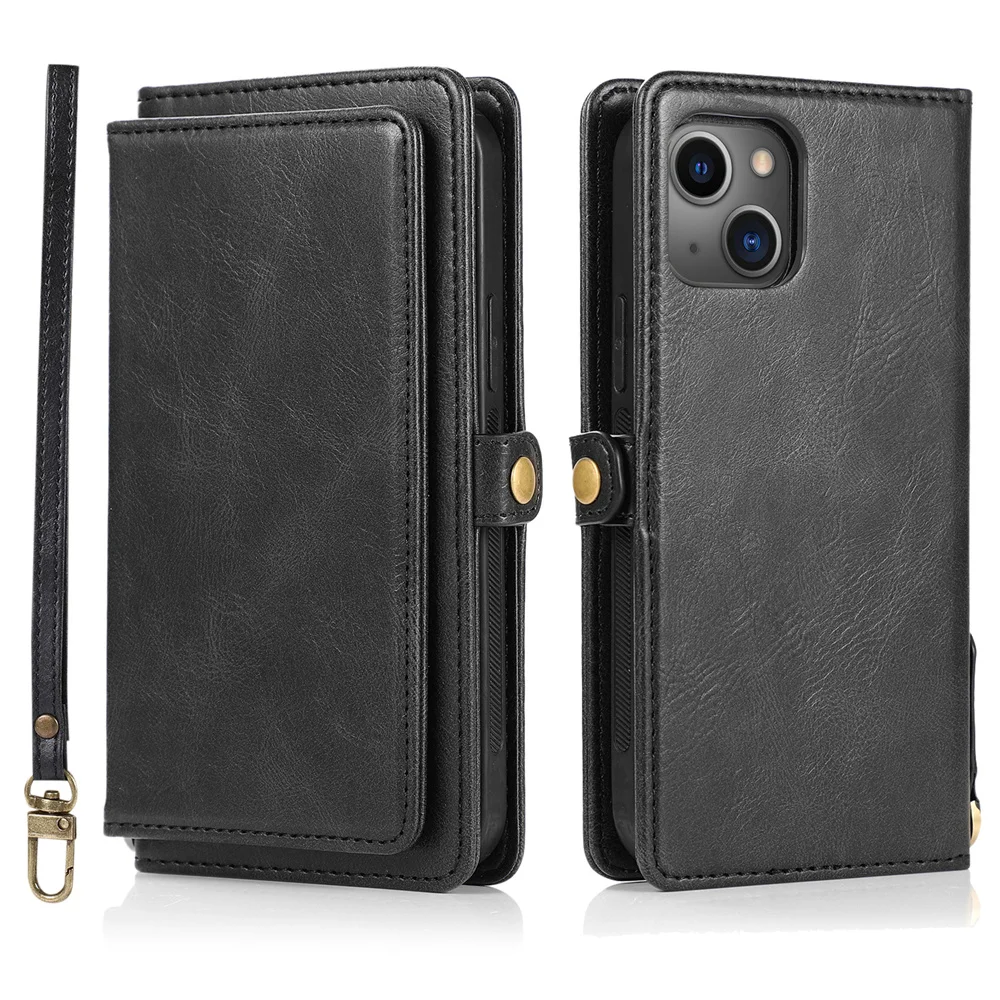 Luxury Leather Wallet Card Holder Flip Case For iPhone 13 12 11