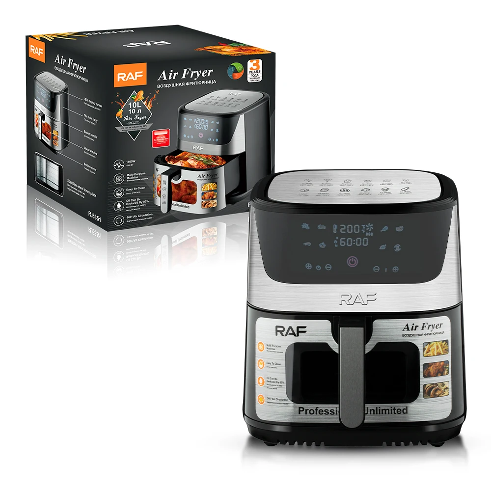 Large Capacity Stainless Steel 10l Airfryer Oven Fryer Oil Free