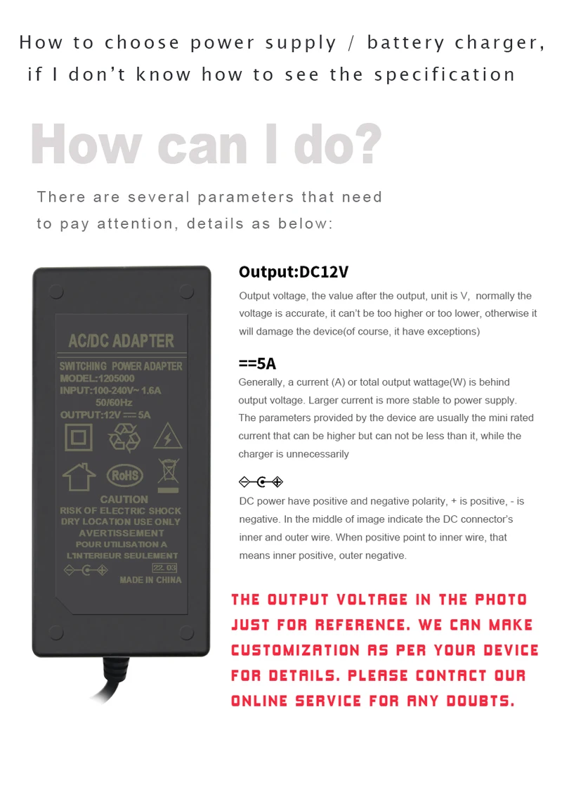 12v3a Power Adapter Led Light With Light Strip Drive Cooler 36w Display