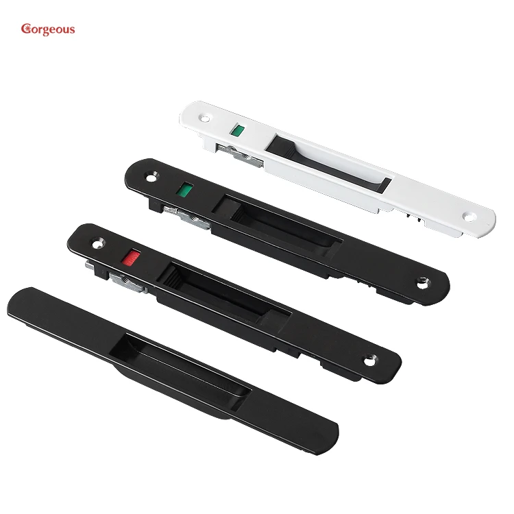 Window Lock Factory Push Pull Glass Single Double Glass Wholesale China Modern Fittings Combo Set with Top Patch for Glass Doors