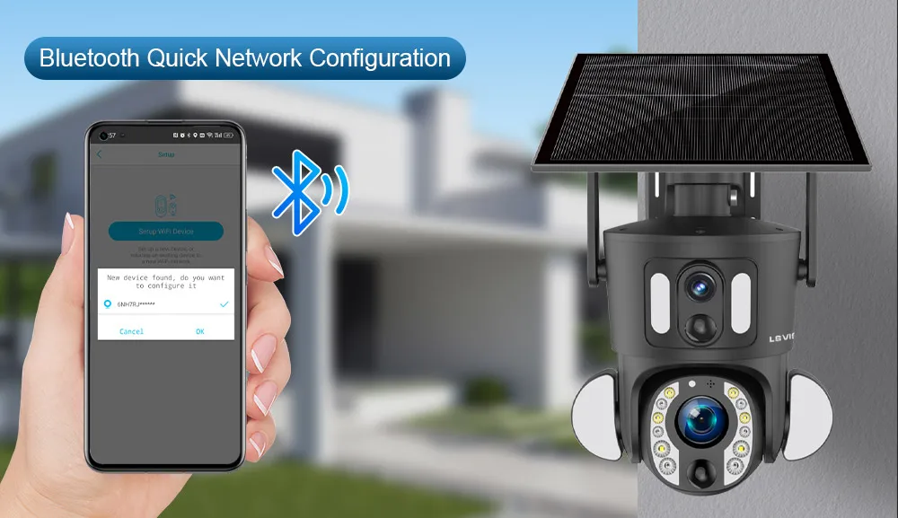 LS VISION 4K 4G Solar Camera - Dual Lens Tracking & Night Vision