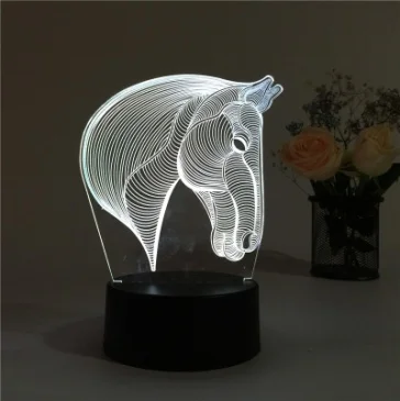 Dinosaur 3d Lamp 7 Color Led Night Lamps For Kids Touch Led Usb Table lamp Baby Sleeping Night light