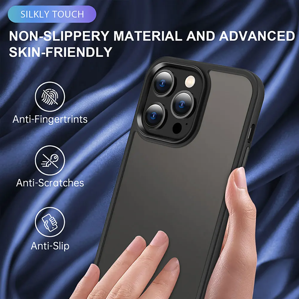 Transparent Phone Case For Iphone 15 14 13 12 11 Xr Xs Max Pro Plus Frosted Simple Business Anti Fall Luxury Sjk427 Laudtec supplier