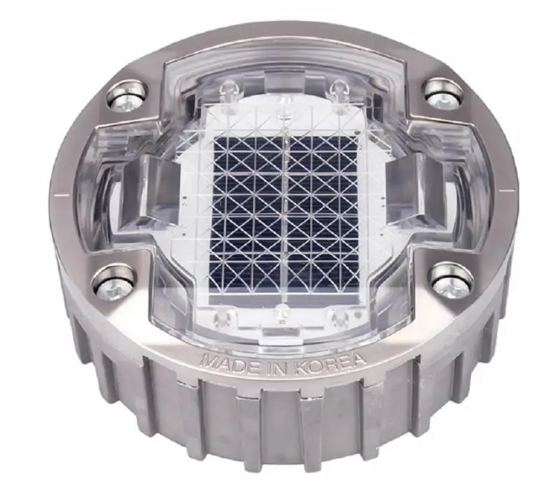 Factory Wholesale Aluminium Reflective LED Ceramic Glass G 105 Metallic Warning Light Reflector Solar Power Road Stud