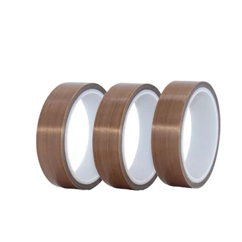 High-Temperature for PTFE Fiberglass Glass Cloth Tape Silicone Single for Heat Press Machines Heat Insulation Masking