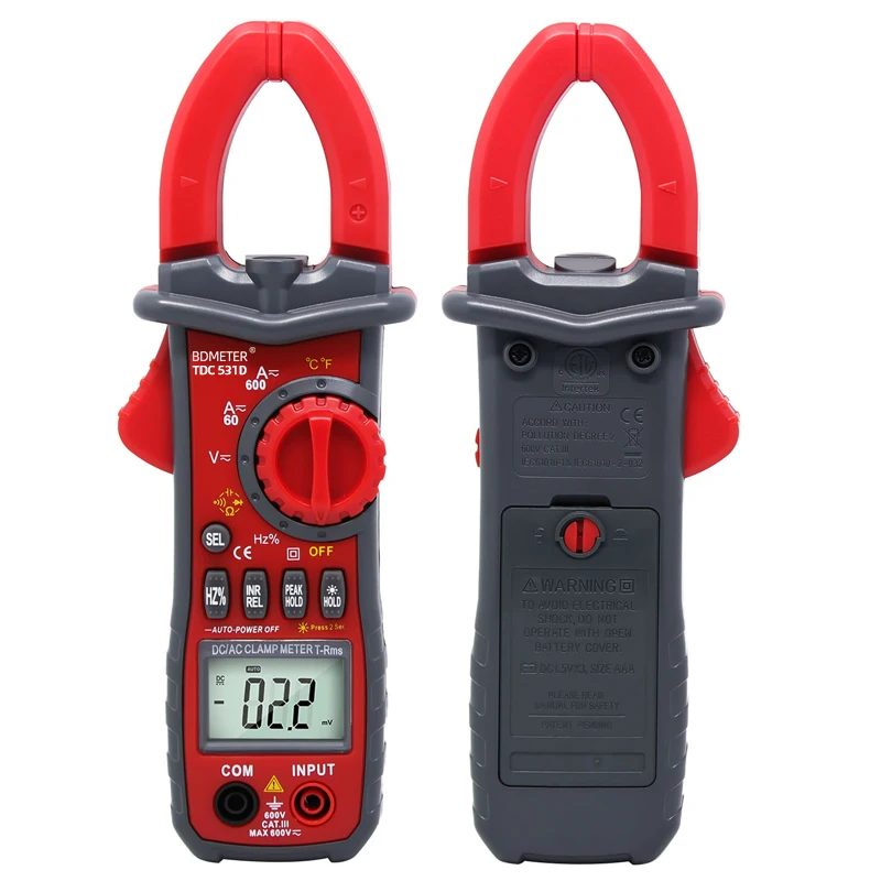UNI-T UT281C True RMS Flex Clamp; 3000A AC True RMS Clamp Meter, Low Voltage Display / Digital Hold/Backlight