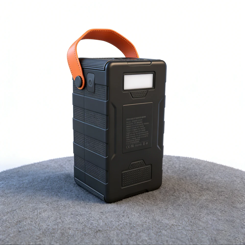 Durable IP67 Waterproof Solar Power Bank 80000mAh Multi-port USB-C Power Bank 22.5W Fast Charging Portable Lanyard SP6780