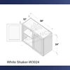 Shaker blanc-W3024