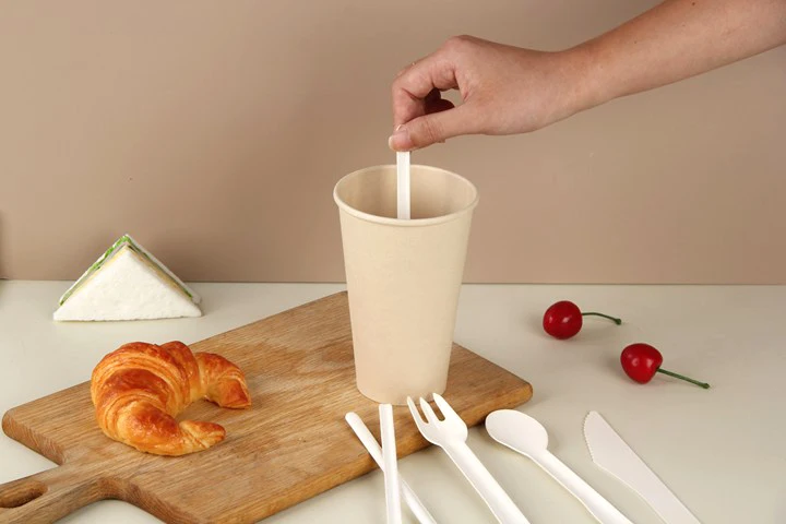 Customizable Paper Stirrer Disposable Bamboo Coffee Stir Stick Biodegradable Eco-Friendly with Custom Printing for Liquid Use supplier