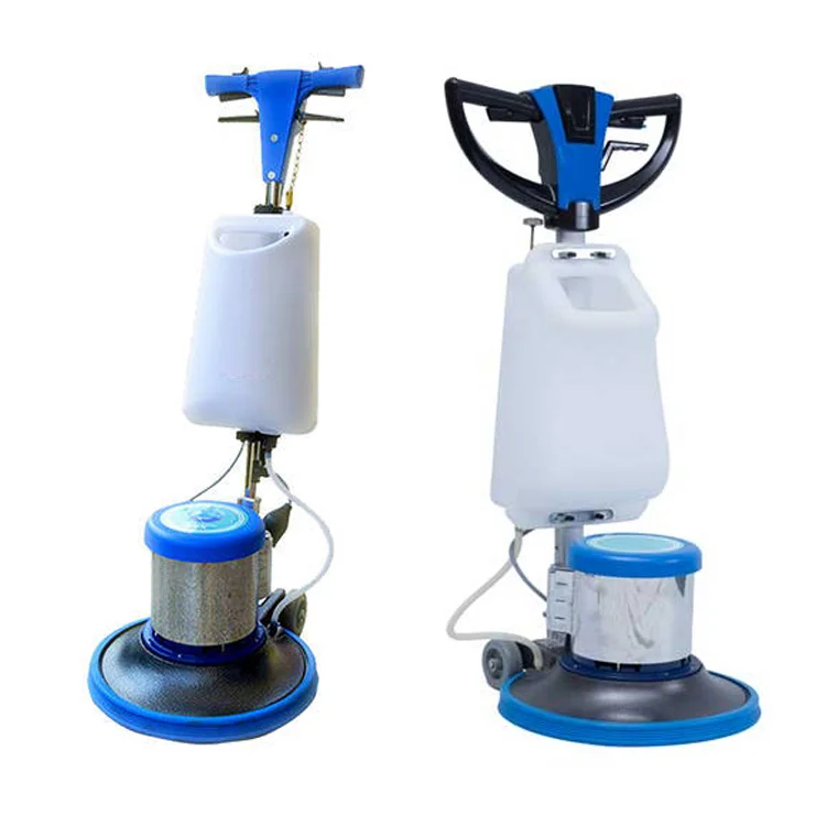 Industrial Hand Push Single Scrubbing Machine Factory Scrubbing Machine Hotel Carpet Floor Cleaning Equipment 175 RPM 1100W Red