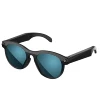 Black with blue lenses